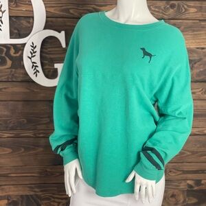 PINK VS Long Sleeve Dog Logo Love Pink Graphic Tee Oversized Sweater Lightweight